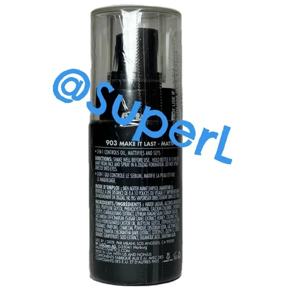 5/$15 NEW Milani Make It Last Matte Charcoal Setting Spray Makeup - Picture 3 of 5